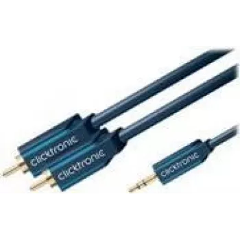 Kabel adapter MP3 (wtyk jack audio 3,5 mm / 2x wtyk RCA) - 3,0 m Dodatkowy adapter do odtwarzaczy MP3, iPodów i smartfonów