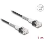 Kabel sieciowy DeLOCK RJ45 Cat.6A UTP cienki 1m Czarny