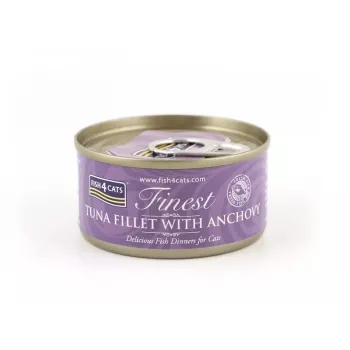 FISH4CATS Tuna fillet with anchovy - mokra karma dla kota - 70g