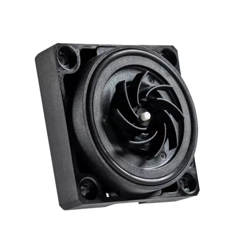 Pompka BitsPower K1M — kompaktowa czarna pompka do chłodzenia wodnego, 8–16 V, 0,7 A, 8,4 W, 62×62×28,1 mm