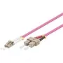 Kabel światłowodowy Goobay LC-SC OM4 10 m Różowy