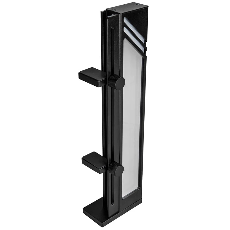 Wspornik podtrzymujący GPU Kolink Core Pro Aluminium z efektem lustra nieskończoności ARGB, regulowana wysokość, obsługuje do dwóch GPU, czarny