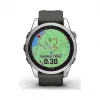 Garmin fēnix 7S Pro 3,05 cm (1,2 inch) MIP 42 mm Cyfrowy 240 x 240 pikseli Ekran dotykowy Srebrny Wi-Fi GPS (satelitarny)