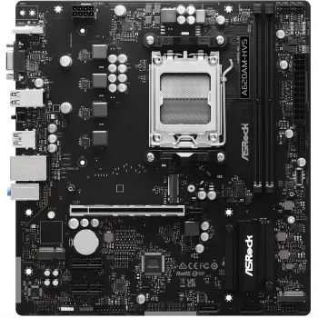 Płyta główna ASRock A620AM-HVS Micro ATX — chipset AMD A620A, Socket AM5, DDR5, 2 DIMM, do 128 GB, HDMI 2.1, M.2 2280