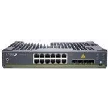Juniper EX4100-F 12-Port Fanless 10/100/1000BaseT PoE+, 2x 1G/2.5G/10GBaseT Uplink ports, 4x 10G SFP+ Stacking/Uplink ports (optyka sprzedawana osobno) z oprogramowaniem Standard SW. Zasilany PoE++