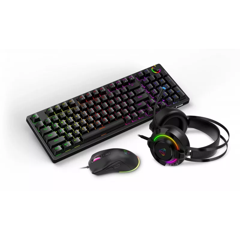 Zestaw gamingowy Yenkee YGS 03 ECLIPSE 3-in-1 (klawiatura, mysz, słuchawki)