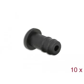 Osłona przeciwpyłowa DeLOCK 60251 do gniazda jack stereo 3,5 mm, 10 sztuk, czarna