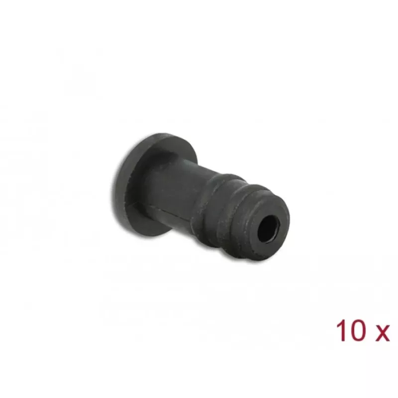 Osłona przeciwpyłowa DeLOCK 60251 do gniazda jack stereo 3,5 mm, 10 sztuk, czarna