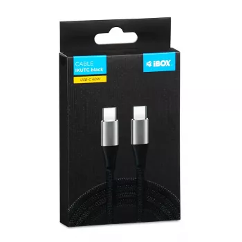 iBOX IKUTC Kabel USB-C 60W 2m Czarny