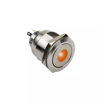 Przycisk wandaloodporny DimasTech Silverline Dot RGB PD216 25 mm