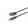 adapter kablowya wideo Gembird CC-DPM-DVIM-4K-6 — DisplayPort do DVI, 1,8 m, 4K, czarny