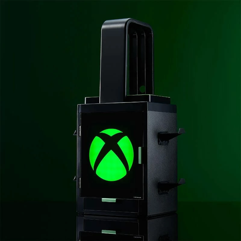Numskull Games Official Xbox Gaming Locker, uchwyt na dyski do gier, Xbox, czarny, przewodowy