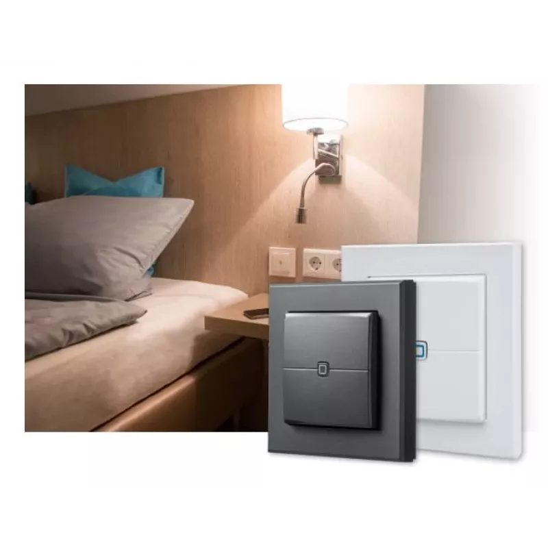 eQ-3 AG Homematic IP HmIP-WRC2-A-2, bezprzewodowy, RF Wireless, antracyt, ściana, 868-868.6 / 869.4-869.65 MHz, przyciski