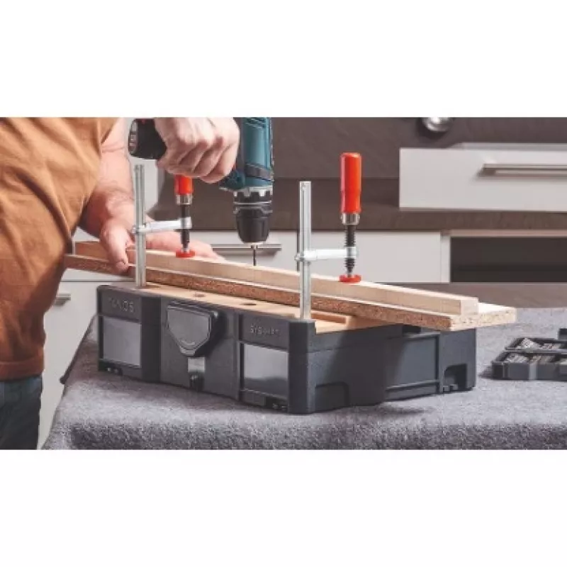 Zacisk przegubowy BESSEY STC-S-MFT Czarny Czerwony Srebrny Drewno 14 szt.