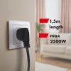 Listwa zasilająca 4 gniazda 1,5m MCE508 B