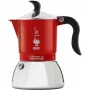 Ekspres do kawy na kuchenkę BIALETTI FIAMMETTA 2TZ Indukcja Czerwony, 2-filiżankowy kafetier typu moka