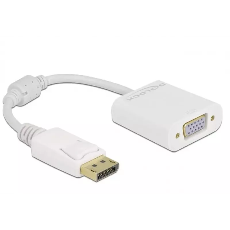 Adapter DisplayPort 1.2 męski na VGA żeński DeLOCK 61007