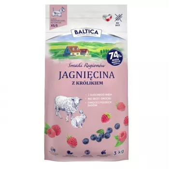 BALTICA regional flavours Small breeds Lamb with rabbit - sucha karma dla psów - 3kg