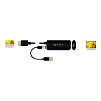 Adapter HDMI-A męski na USB Type-C żeński DeLOCK 63251