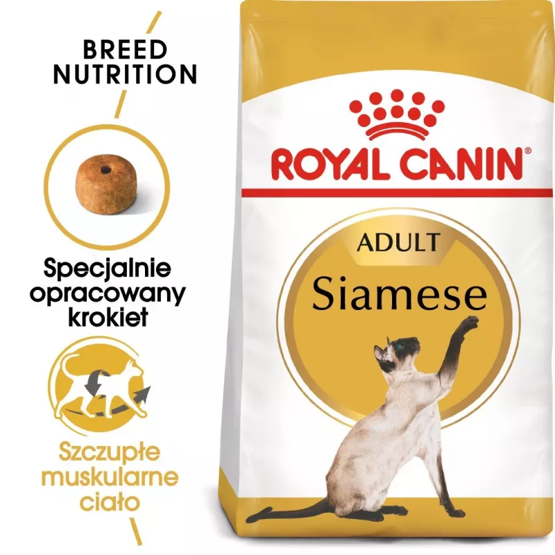 Sucha karma dla kota Royal Canin Siamese 2 kg — Dorosły, Drób, Białko 38%, Tłuszcz 16%