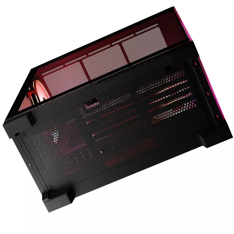 Obudowa PC MODECOM Volcano SPACE APEX ARGB Midi Tower, hartowane szkło, USB-C, obsługa ATX/microATX/Mini-ITX, GPU do 430 mm, chłodzenie CPU do 180 mm