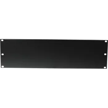 Panel przedni do szafy rack Omnitronic Z-19U Stal nierdzewna Czarny 3U (3HE) do szafy rack 19-calowej