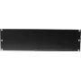 Panel przedni do szafy rack Omnitronic Z-19U Stal nierdzewna Czarny 3U (3HE) do szafy rack 19-calowej