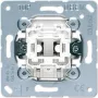 Przełącznik przyciskowy JUNG 531 U, 1P, 250 V AC, 10 A, biały metalik