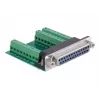 adapter złącza DeLOCK 65317 25p 27p Czarny Zielony Srebrny