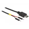Kabel USB DeLOCK 85418 0.1 m USB C czarny