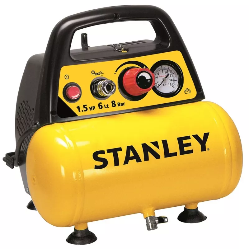 Sprężarka BEZOLEJOWA 6L + Zestaw PNEUMATYCZNY Stanley