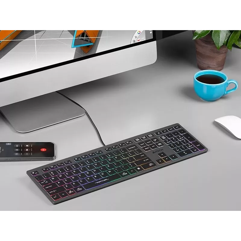 Klawiatura przewodowa A4Tech FSTYLER FX60H z neonowym podświetleniem