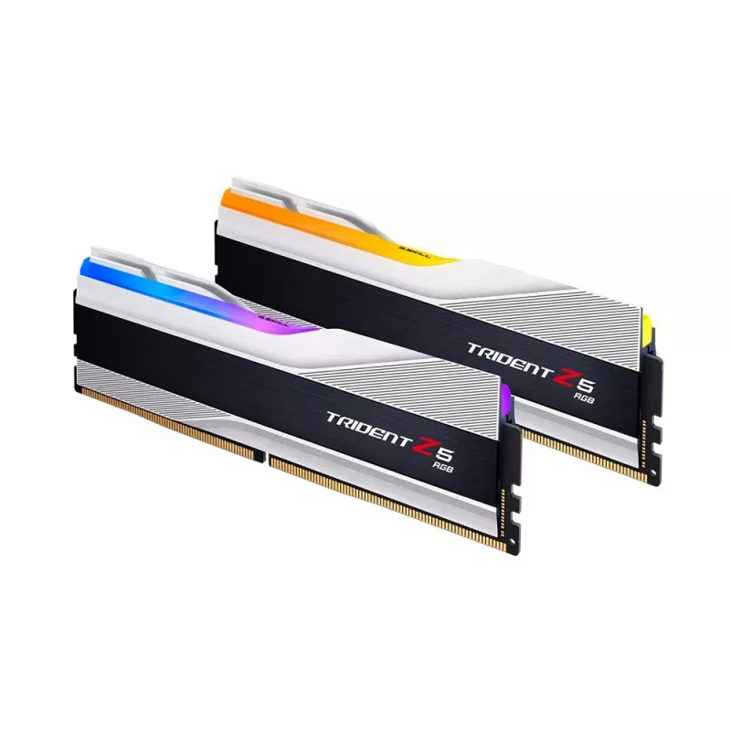 DIMM 32 GB DDR5-6000 (2x 16 GB) Dual-Kit, Arbeitsspeicher silber, F5-6000J3040F16GX2-TZ5RS, Trident Z5 RGB, INTEL XMP