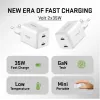 Ładowarka ścienna USB-C YENKEE G35D 2x18W Power Delivery 3.0 3A