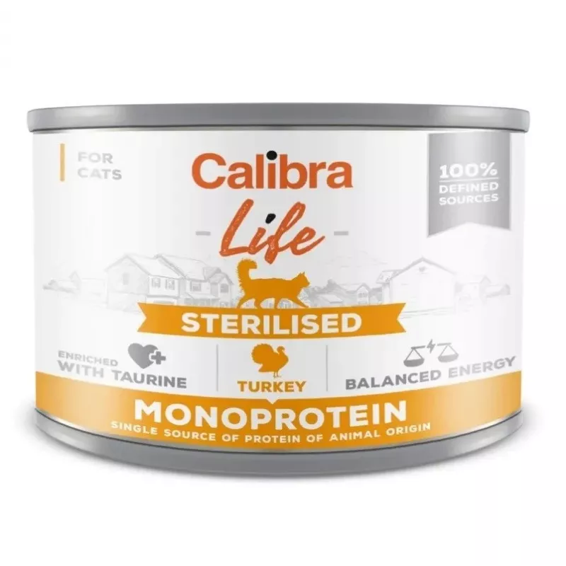 CALIBRA Cat Life Sterilised Turkey - mokra karma dla kota - 200g