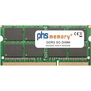 PHS-memory 16GB RAM Memory DDR3 SO DIMM 1600MHz PC3L-12800S 204 Pin DIMM 1,35 Volt (SP356582)