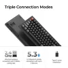 Mechaniczna klawiatura pełnowymiarowa Keychron V6 Ultra 8K — QWERTY, Bluetooth, RGB, Czarny