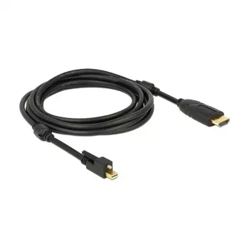Kabel wideo adapter DeLOCK 83731 Mini DisplayPort do HDMI 3m Czarny