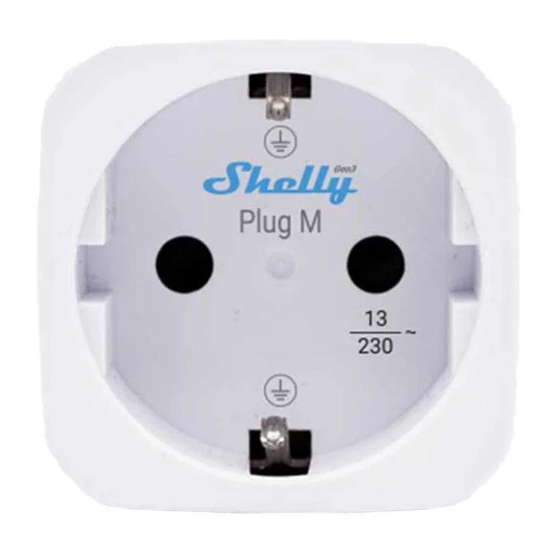 Shelly Plug PM Gen3 Matter 13A inteligentne gniazdko, białe