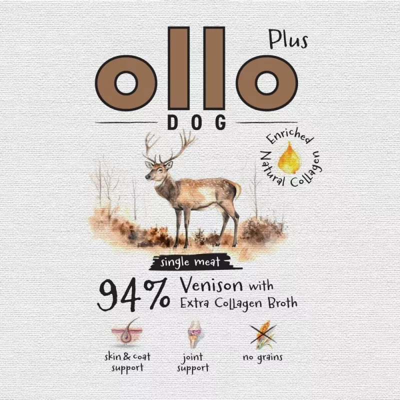 Ollo Plus Kolagen Sarnina 400g puszka karmy dla psów