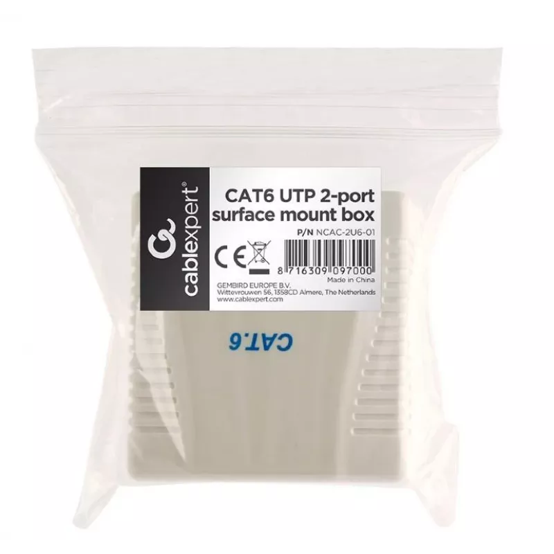 Skrzynka montażowa do kabli CAT6 UTP/2P NCAC-2U6-01 Gembird