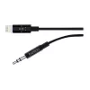 Belkin Kabel Lightning auf Kopfhöreranschluss - Lightning männlich bis Stereo Mini-Klinkenstecker männlich - 91.4 cm - Schwarz - für Apple iPhone (Lig