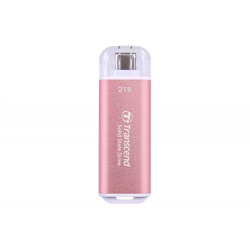 Zewnętrzny dysk SSD TRANSCEND TS2TESD300P 2 TB USB Type-C, do 1050/950 MB/s, aluminiowy niebieski