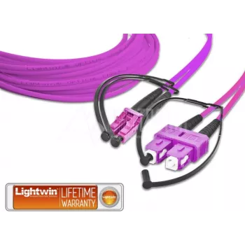 Lightwin LDP-50 LC-SC 10.0 OM4 Kabel światłowodowy 10 m Fioletowy (LDP-50 LC-SC 10.0 OM4)