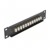 Fiber Optic Patch Panel DeLOCK 10 cali 12 portów LC Duplex beżowy 1U czarny
