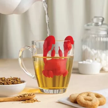 Silicone Tea Infuser Ototo Design OT973 czerwony 66mm 81mm