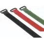 Hama 00221006 opaska kablowa Opaska kablowa na rzep Nylon Czarny, Zielony, Czerwony 9 szt.