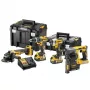Zestaw narzędzi akumulatorowych DeWalt DCK422P3T-QW 18V 5Ah (3 baterie), wiertarko-wkrętarka DCD796, młotowiertarka, drewno 4 cm, stal 1,3 cm