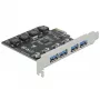 Karta Delock PCI Express x1 do 4 x zewnętrzne gniazdo USB Type-A SuperSpeed USB