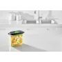 Pojemnik do przechowywania żywności FoodSaver FFC023X 1,8 l owalny Tritan, czarny transparentny, pompka próżniowa, można myć w zmywarce